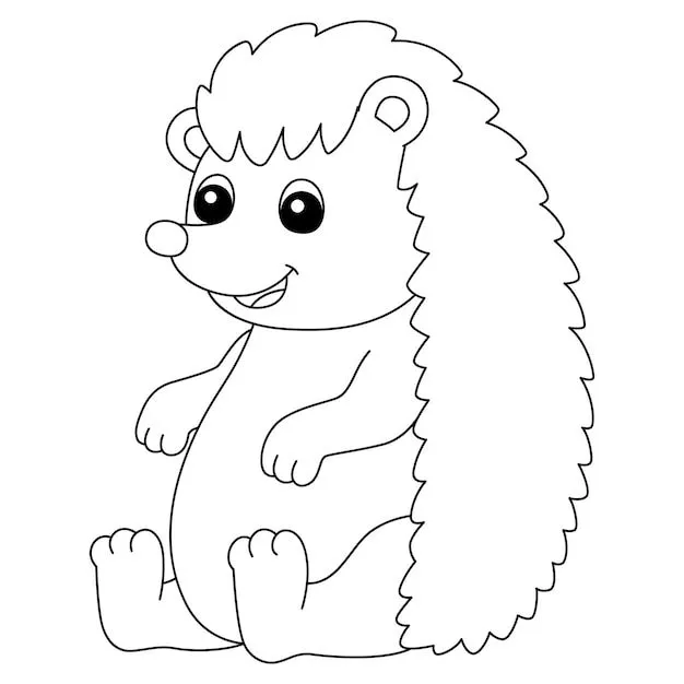 Una linda y divertida página para colorear de un animal de granja erizo. proporciona horas de diversión para colorear para los niños. para colorear, esta página es muy fácil. adecuado para niños Una linda y divertida página para colorear de un animal de granja erizo. proporciona horas de diversión para colorear para los niños. para colorear, esta página es muy fácil. adecuado para niños