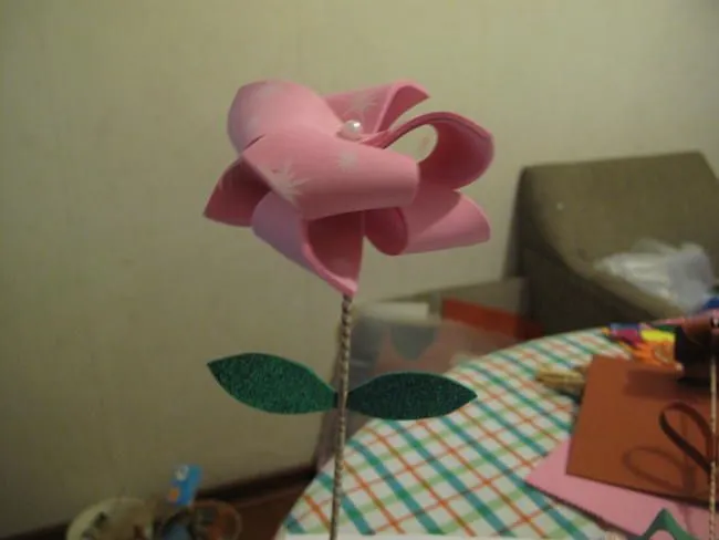 Linda Flor de Goma Eva | Angeles Manualidades