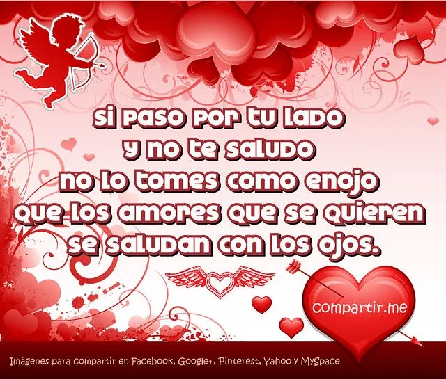 Linda Frase para Enamorar Los Amores se Saludan con Los Ojos ... Linda Frase para Enamorar Los Amores se Saludan con Los Ojos ...