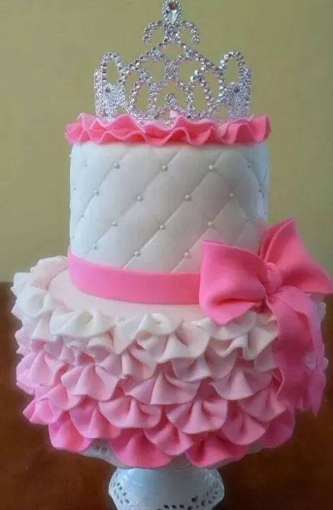 Linda imagen de un bello pastel de princesa. Stel♥ | De Sapos y ...