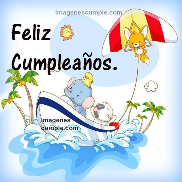 Linda tarjeta de Feliz Cumpleaños para un Niño | Imágenes de ...