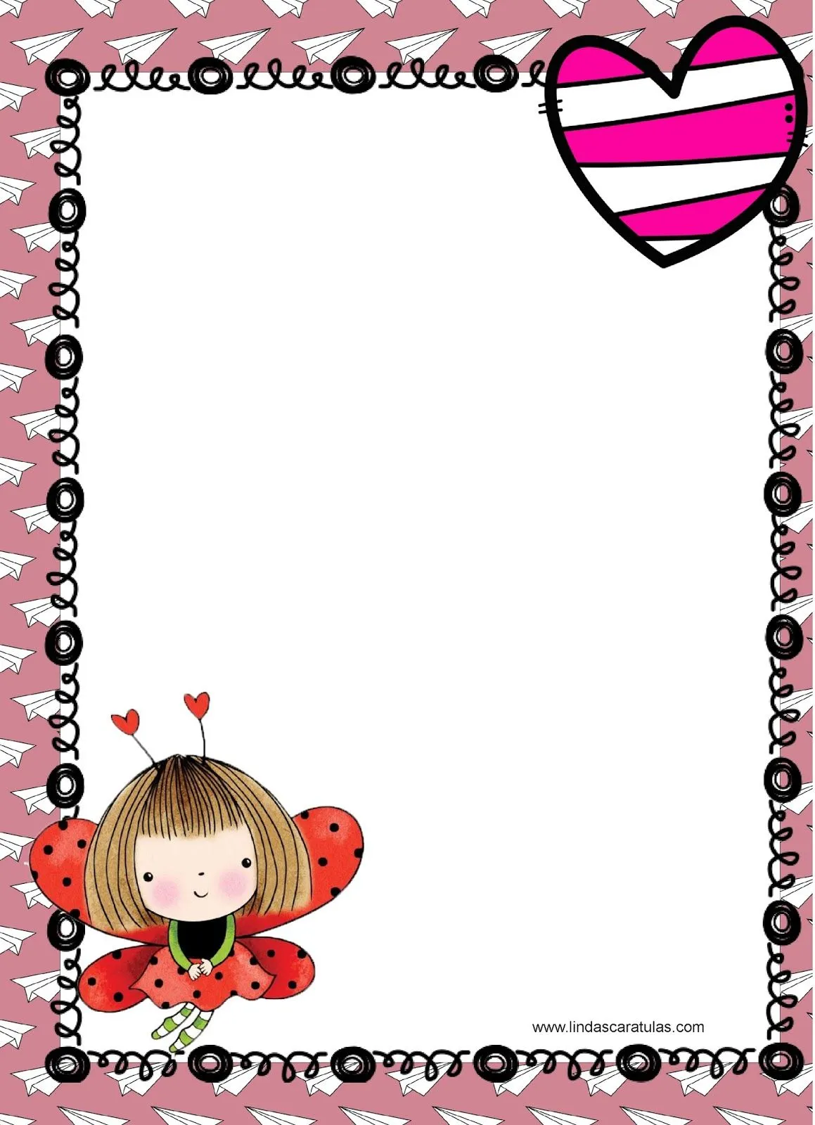 LINDAS CARATULAS: DISEÑO GRAFICO CARATULAS PARA NIÑAS