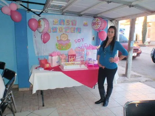 Decoración baby shower niña sencillo - Imagui