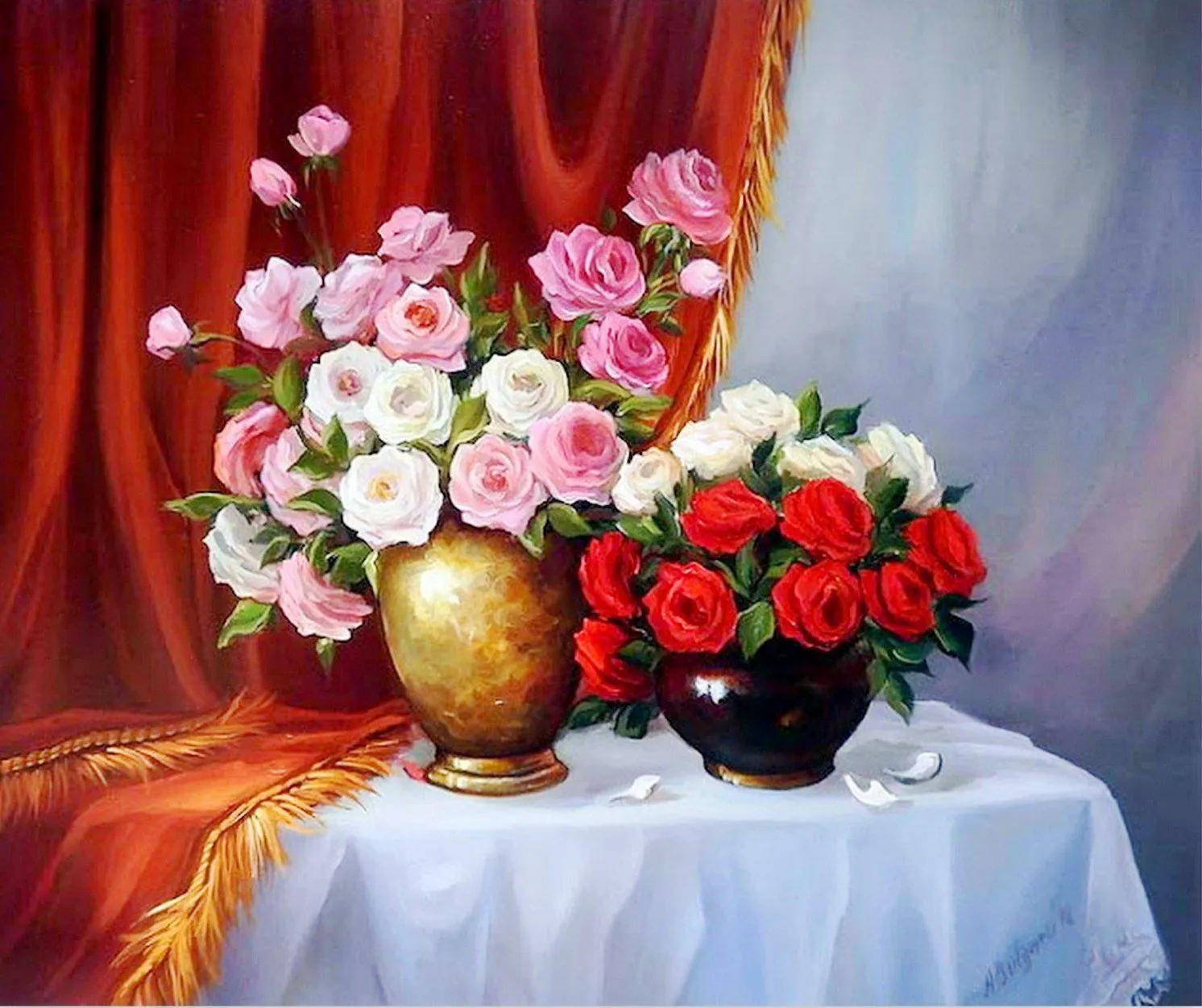 con lindas flores cuadros con flores pintadas al oleo cuadros al ... con lindas flores cuadros con flores pintadas al oleo cuadros al ...