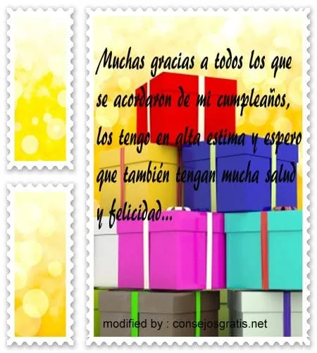 Lindas frases para agradecer saludos de cumpleaños con imágenes ...