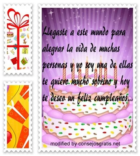 Lindas frases de cumpleaños para mi sobrino de 1 año con imágenes ...