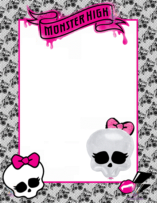Las más lindas invitaciones para tu fiesta Monster High! | Fiesta101 Las más lindas invitaciones para tu fiesta Monster High! | Fiesta101