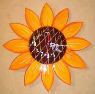 lindas manualidades: Reloj Girasol