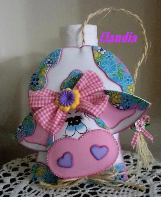 lindas manualidades: Vaquitas porta papel toalla con moldes lindas manualidades: Vaquitas porta papel toalla con moldes