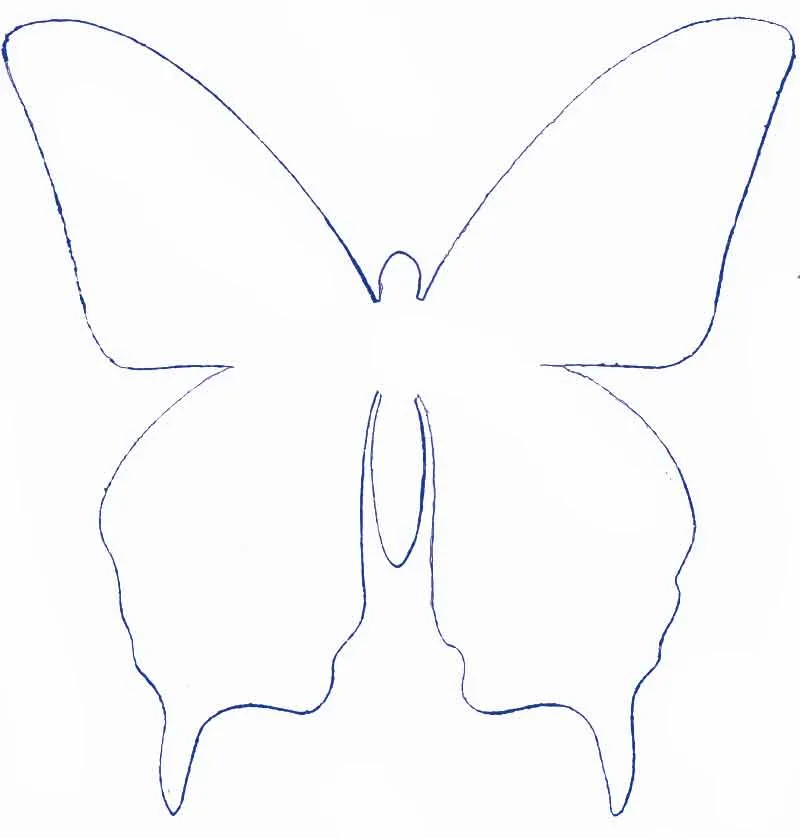 Moldes de mariposas en papel para decorar