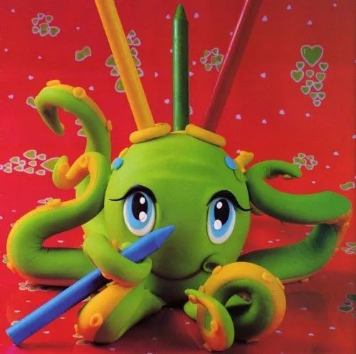 Portalapiz, en forma de pulpo que tierno se ve, elaborado con ...