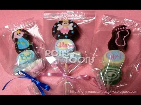 COMO HACER UNAS LINDAS PALETAS PARA BABYSHOWER - YouTube COMO HACER UNAS LINDAS PALETAS PARA BABYSHOWER - YouTube