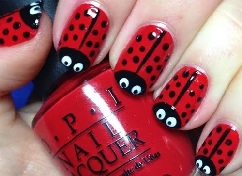 Lindisima Blog: Diseños de uñas fáciles en rojo Lindisima Blog: Diseños de uñas fáciles en rojo
