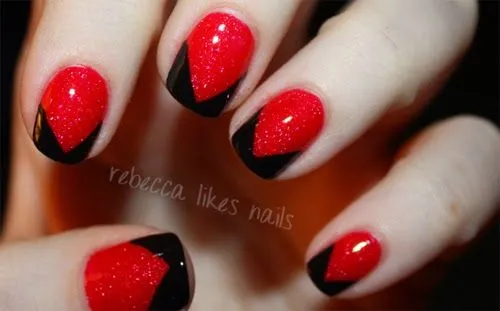 Lindisima Blog: Diseños de uñas fáciles en rojo Lindisima Blog: Diseños de uñas fáciles en rojo