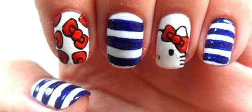 Lindisima Blog: Diseños de uñas con Hello Kitty