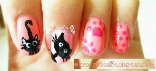 Lindisima Blog: Uñas decoradas con gatos