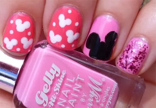 Lindisima Blog: Uñas decoradas con Minnie Mouse