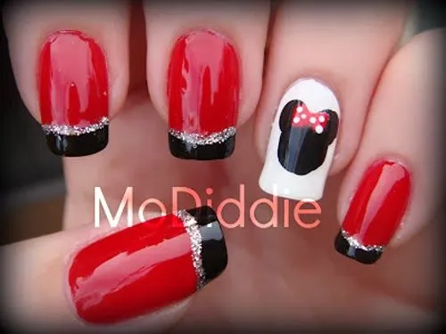 Lindisima Blog: Uñas decoradas con Minnie Mouse Lindisima Blog: Uñas decoradas con Minnie Mouse
