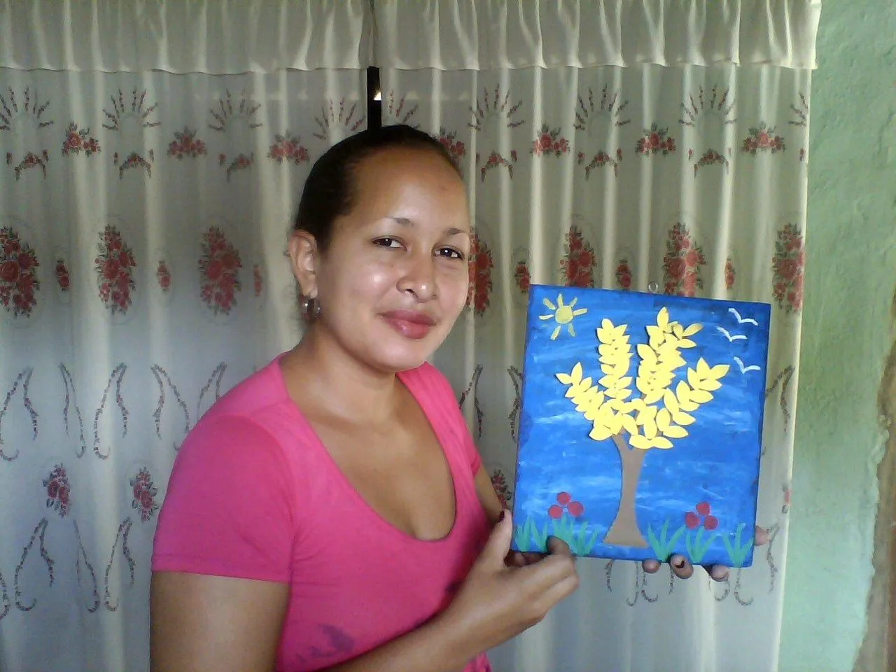 Lindo cuadro del árbol araguaney hecho con materiales reciclados/Cute picture of the araguaney tree made with recycled materials / | PeakD Lindo cuadro del árbol araguaney hecho con materiales reciclados/Cute picture of the araguaney tree made with recycled materials / | PeakD