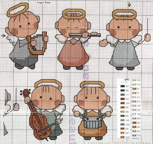 Angelitos | Manualidades punto de cruz | Pinterest Angelitos | Manualidades punto de cruz | Pinterest