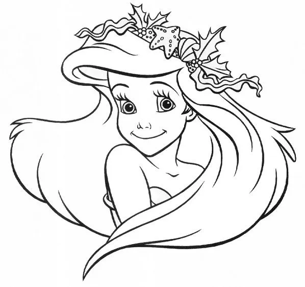 Lindos desenhos da Ariel a pequena sereia para colorir pintar ... Lindos desenhos da Ariel a pequena sereia para colorir pintar ...