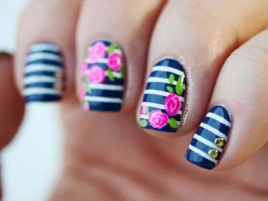 Lindos Diseños para tus Uñas de rayas para tu próximo Manicure ...