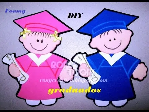 COMO HACER UNOS LINDOS GRADUADOS DE FOAMY O GOMA EVA - YouTube COMO HACER UNOS LINDOS GRADUADOS DE FOAMY O GOMA EVA - YouTube