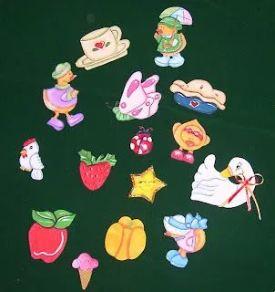 lindos imanes realizados en foami para la nevera