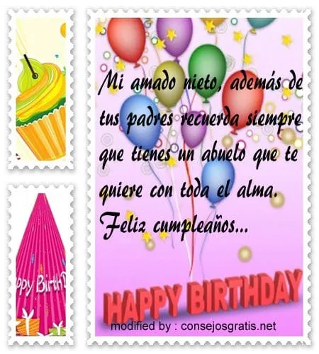 Lindos mensajes de cumpleaños para mi nieto con imágenes | 10.000 ... Lindos mensajes de cumpleaños para mi nieto con imágenes | 10.000 ...