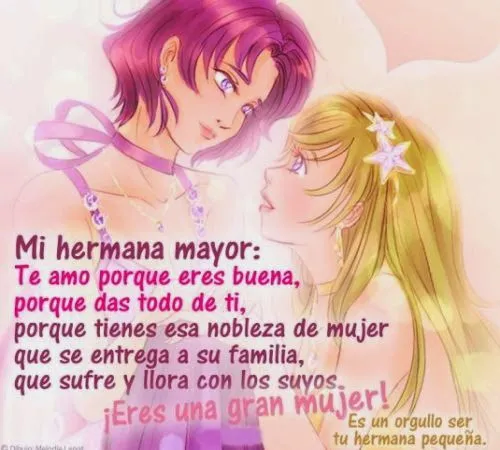 Lindos saludos para 1 hermana mayor por su cumpleaños ~ Frases de ...