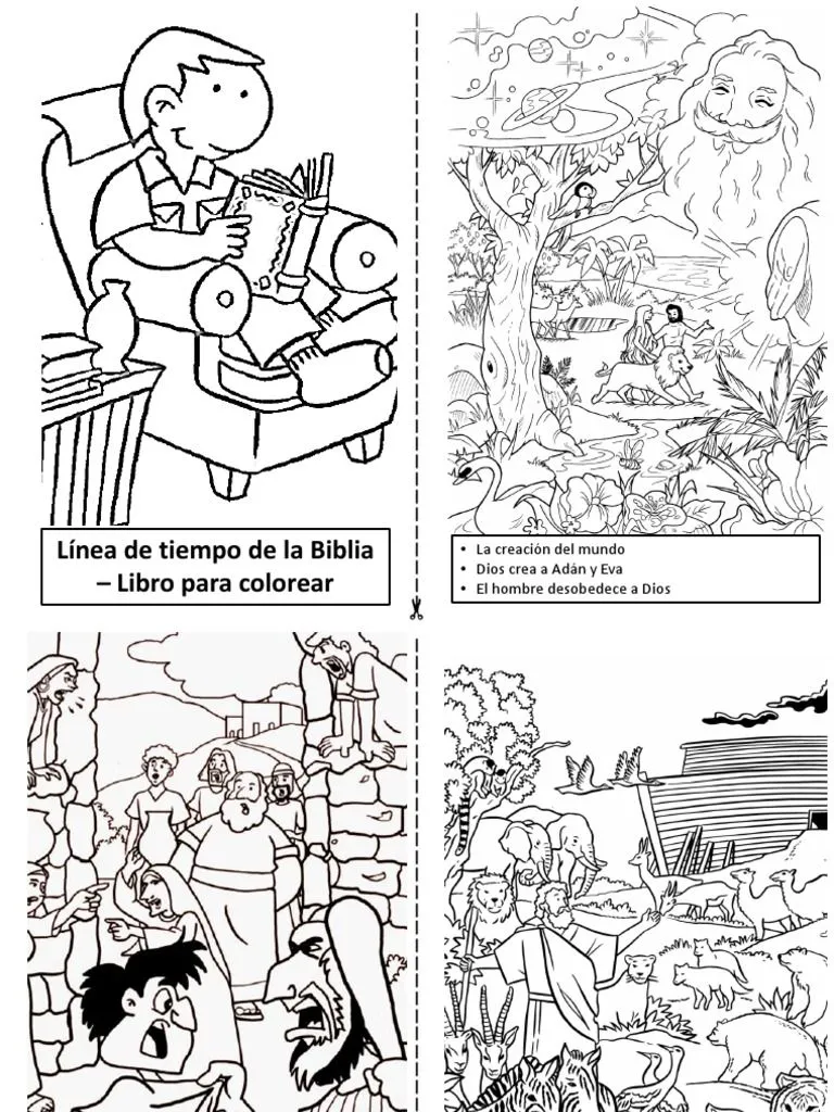 Línea de Tiempo de La Biblia - Libro para Colorear | PDF Línea de Tiempo de La Biblia - Libro para Colorear | PDF