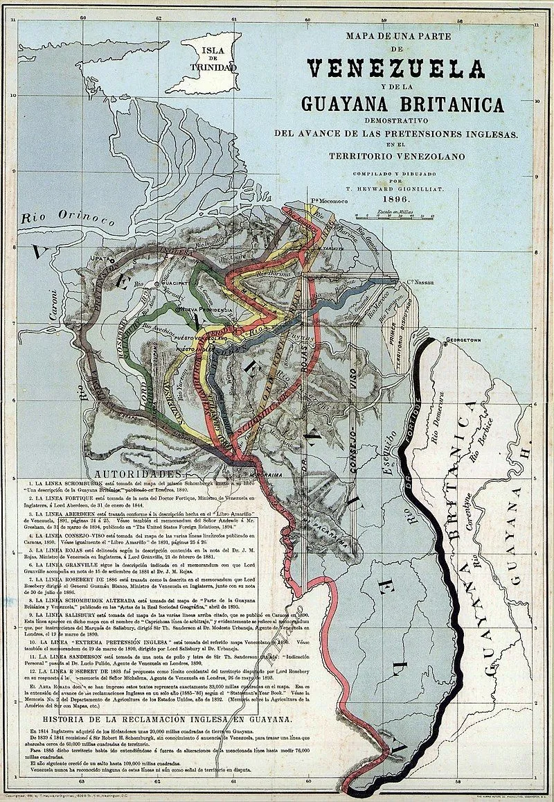 Línea Schomburgk - Wikipedia, la enciclopedia libre Línea Schomburgk - Wikipedia, la enciclopedia libre