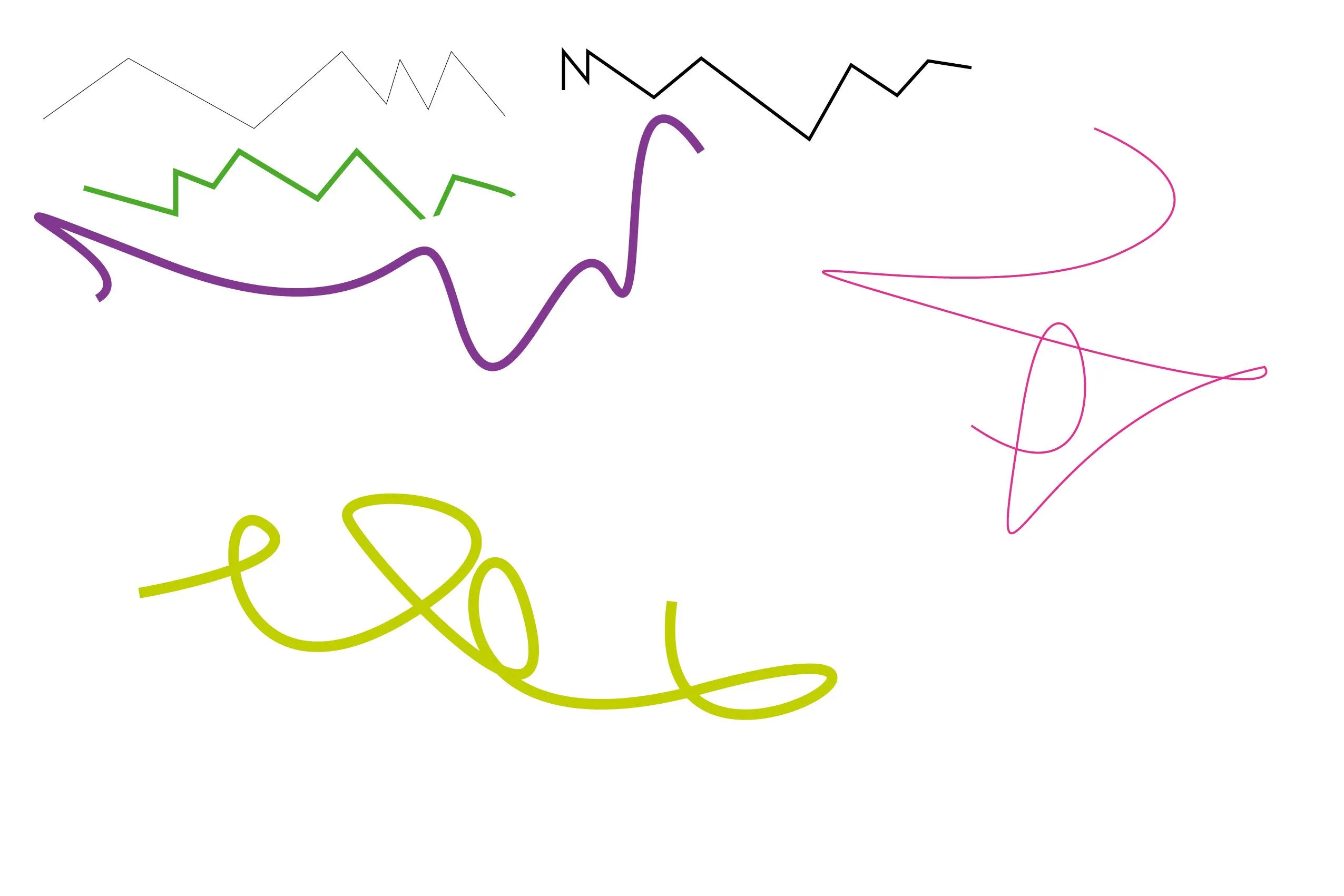 líneas curvas Colouring Pages