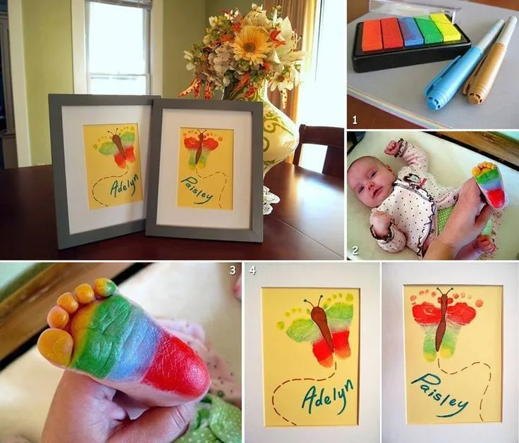 una linsa mariposa con los pies de tu bebe | manuelidades para ... una linsa mariposa con los pies de tu bebe | manuelidades para ...