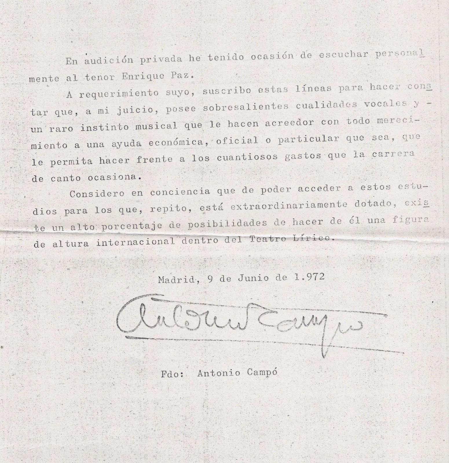 Todo por la lírica: Biografía lírica