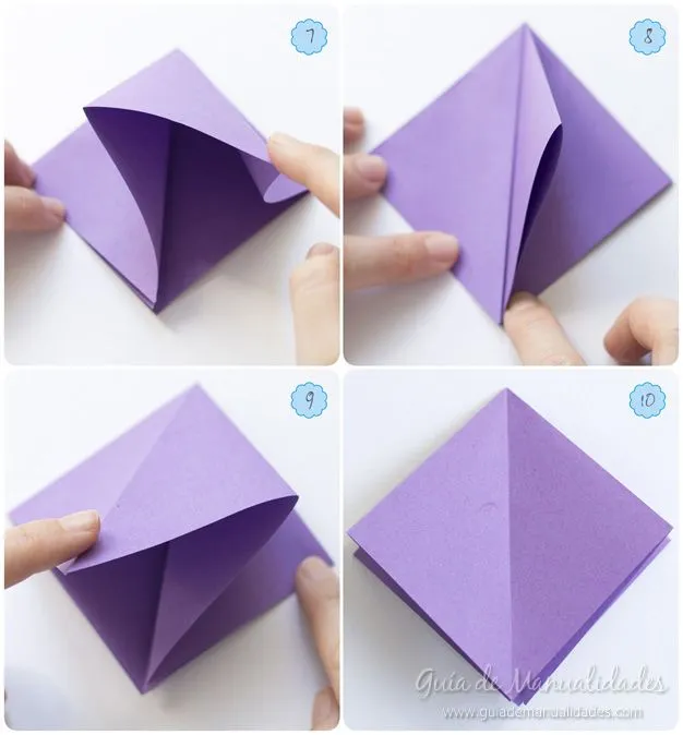 Cómo hacer un lirio de agua de origami - Guía de MANUALIDADES