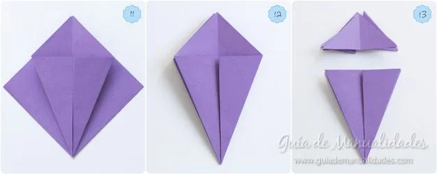 Cómo hacer un lirio de agua de origami - Guía de MANUALIDADES Cómo hacer un lirio de agua de origami - Guía de MANUALIDADES