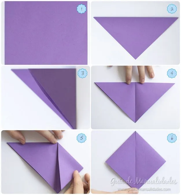 Cómo hacer un lirio de agua de origami - Guía de MANUALIDADES