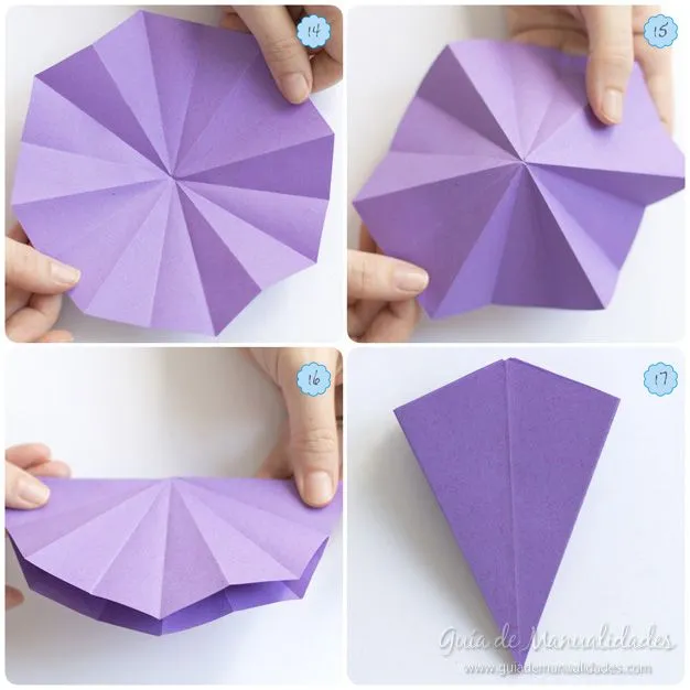 Cómo hacer un lirio de agua de origami – Guía De Manualidades