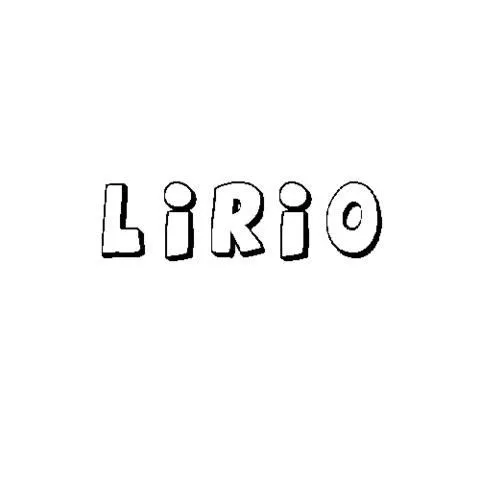 LIRIO: Dibujos para colorear