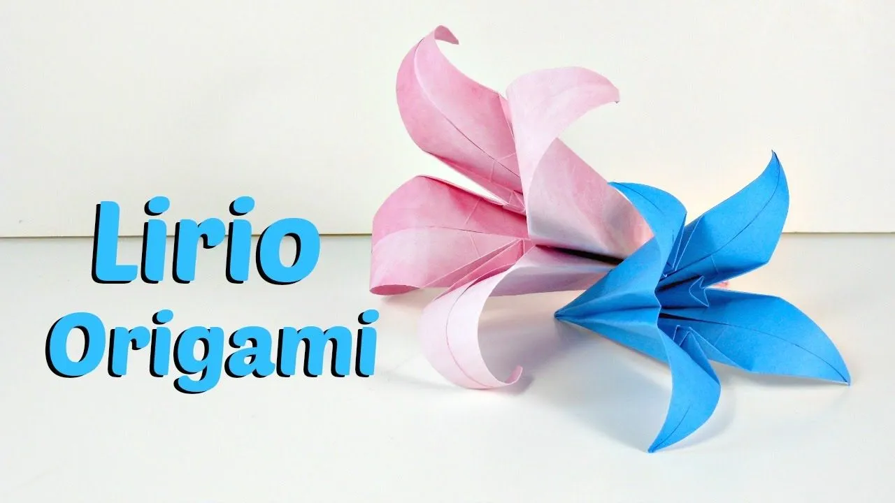 Cómo hacer un Lirio de Origami | Origami Lily | Mundo@Party - YouTube