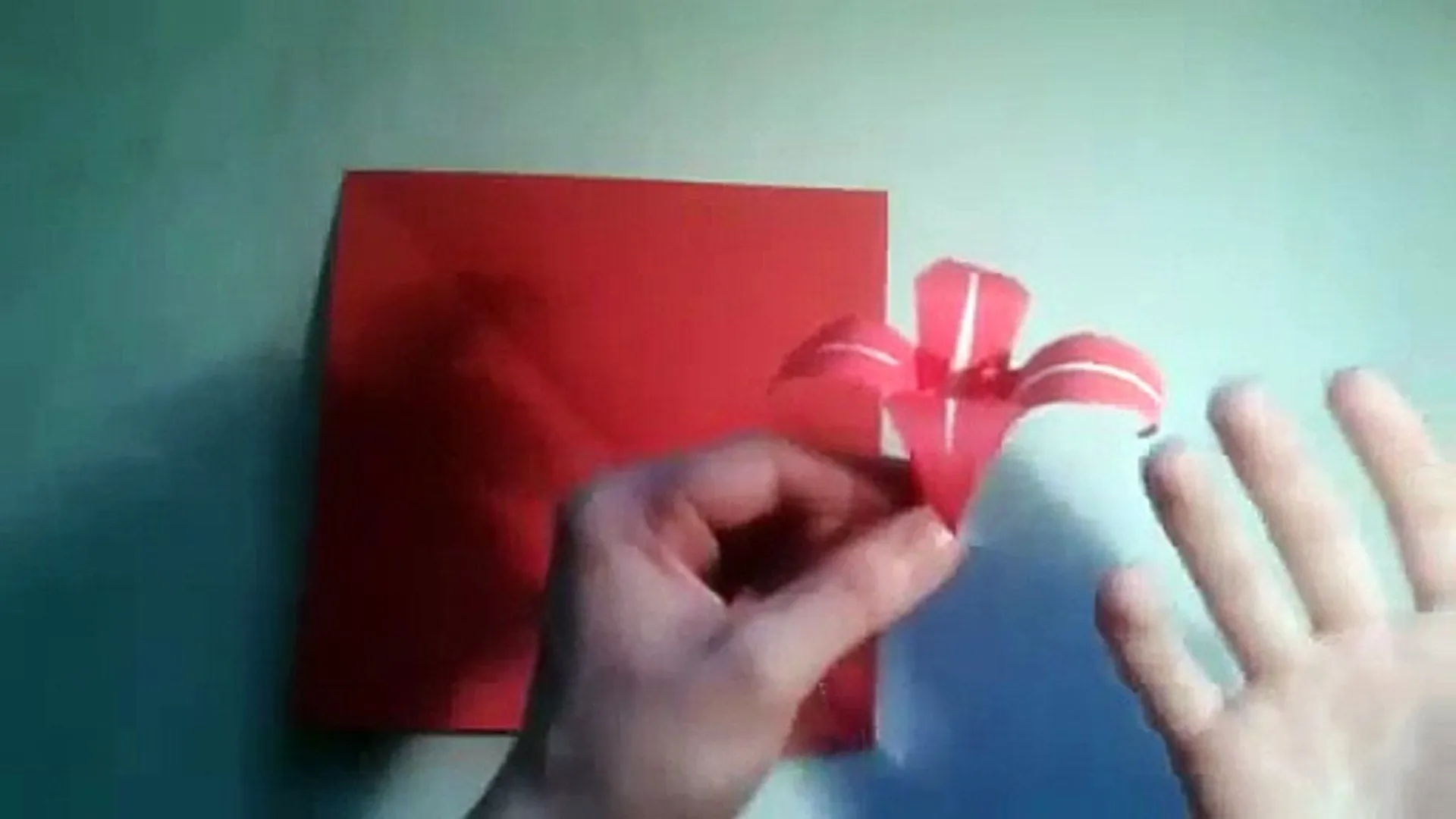 Como hacer un lirio de papel flor de origami [Origami - Papiroflexia] -  video Dailymotion