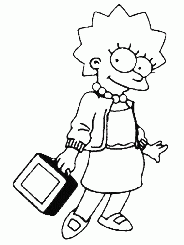 LISA PARA COLOREAR - Imagui