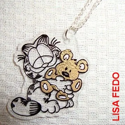 Lisa Fedo - beads 4u: collar de Garfield con osito