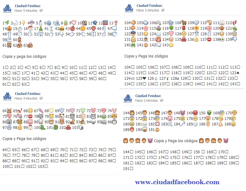 Lista de nuevos Emoticones de Facebook - Ciudad Facebook Fotos ...