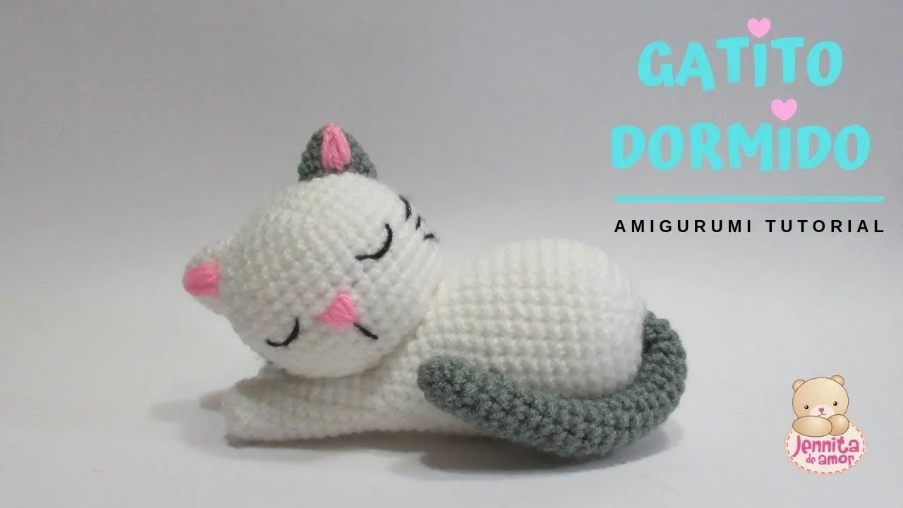 Little Cat Asleep Tutorial of Amigurumi Pattern description - YouTube Little Cat Asleep Tutorial of Amigurumi Pattern description - YouTube