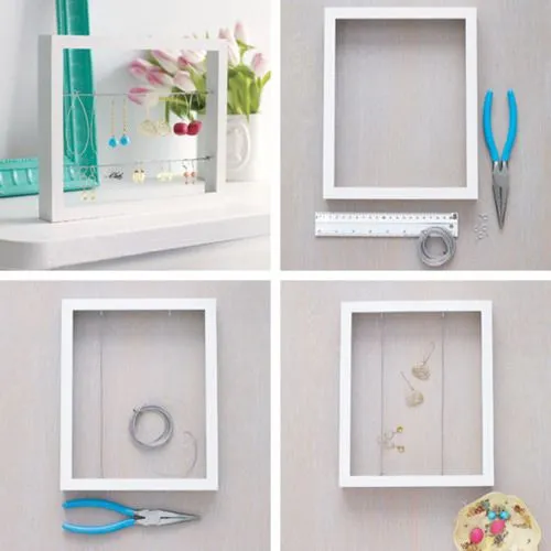 Little Hannah: IDEAS: Cómo hacer un expositor de pendientes con un ...