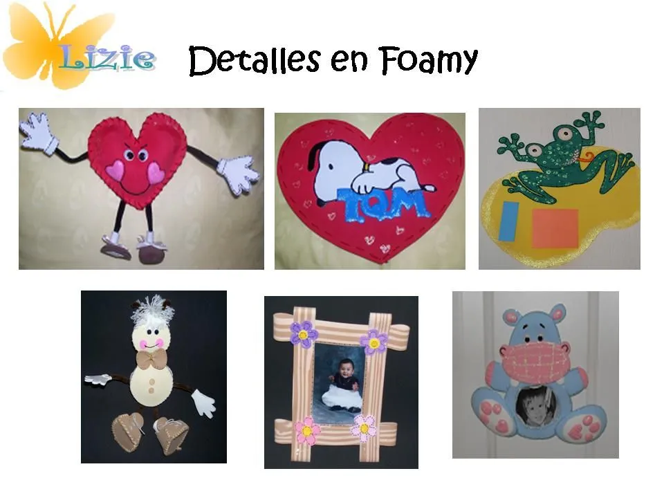 Lizie Manualidades: Todo en Foamy
