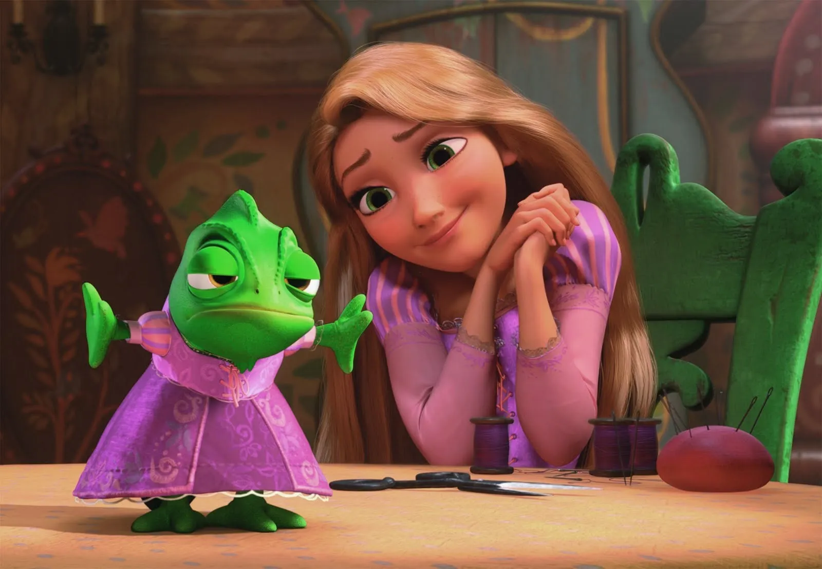 Cómo se llama el camaleón de Rapunzel? | Tú Pintas Mucho