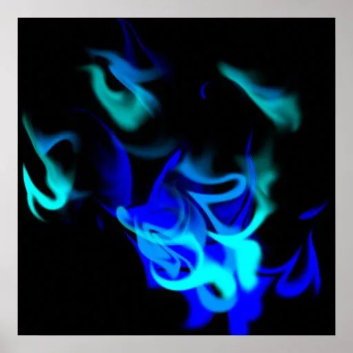 Llamas azules de HD Poster | Zazzle